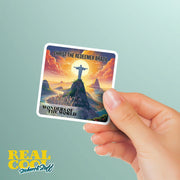 Rio De Janeiro Sticker | Rio Sticker | Brazil Sticker | Christ The Redeemer Sticker. | Wonders of the World Sticker