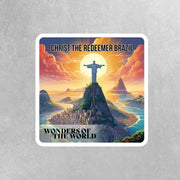 Rio De Janeiro Sticker | Rio Sticker | Brazil Sticker | Christ The Redeemer Sticker. | Wonders of the World Sticker
