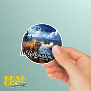 Yellowstone National Park Sticker | Old Faithful Sticker | Old Faithful Geyser Stickers