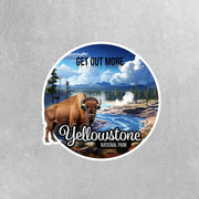 Yellowstone National Park Sticker | Old Faithful Sticker | Old Faithful Geyser Stickers