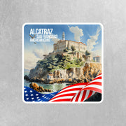 Alcatraz Sticker | San Francisco Sticker | California Stickers | Alcatraz Island Sticker