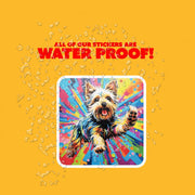 Yorkie Sticker | Yorkie Stickers | Yorkie Pop-Art Sticker
