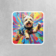 Yorkie Sticker | Yorkie Stickers | Yorkie Pop-Art Sticker