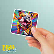 Bulldog Sticker | Bulldog Decal | Bulldog Pop-Art Sticker