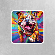 Bulldog Sticker | Bulldog Decal | Bulldog Pop-Art Sticker