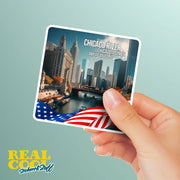 Chicago River Sticker | Chicago Sticker | Chicago River Decal