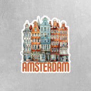 Amsterdam Sticker | Amsterdam Buildings Sticker | The Netherlands Sticker | Holland Decal