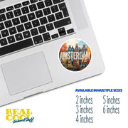 Amsterdam Sticker | Amsterdam Buildings Sticker | The Netherlands Sticker | Holland Decal