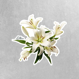 Lily Sticker | Lillies Sticker | Flower Stickers