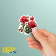 Red Roses Sticker | Rose Sticker | Flower Stickers