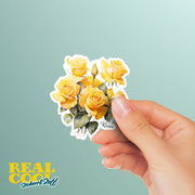 Yellow Roses Sticker | Rose Sticker | Flower Stickers