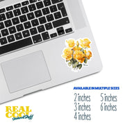 Yellow Roses Sticker | Rose Sticker | Flower Stickers