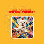 Maltese Sticker | Maltese Decal | Maltese Pop-Art Sticker