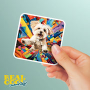 Maltese Sticker | Maltese Decal | Maltese Pop-Art Sticker
