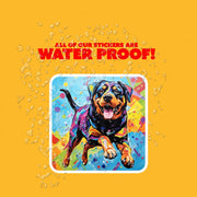 Rottweiler Sticker | Rottweiler Decal | Rottweiler Pop-Art Sticker