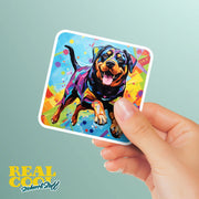Rottweiler Sticker | Rottweiler Decal | Rottweiler Pop-Art Sticker