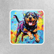 Rottweiler Sticker | Rottweiler Decal | Rottweiler Pop-Art Sticker