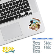 Santorini Greece Sticker | Santorini Greece Suitcase Sticker
