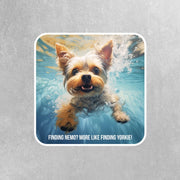 Yorkie Sticker | Yorkie Under Water Stickers | Yorkie Decal