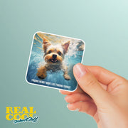 Yorkie Sticker | Yorkie Under Water Stickers | Yorkie Decal