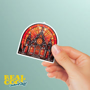 Stained Glass Church Sticker | Church Sticker | Stained Glass Stickers