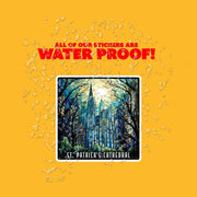 St. Patrick's Cathedral Sticker | NYC Sticker | St. Patrick's Cathedral Stained Glass Sticker