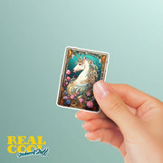 Unicorn Tarrot Card Sticker | Tarot Card Unicorn Sticker | Unicorn Sticker