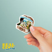 Santorini Greece Sticker | Santorini Greece Suitcase Sticker