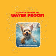 Yorkie Sticker | Yorkie Under Water Stickers | Yorkie Decal