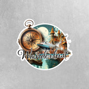 Wanderlust Sticker | Wanderlust Decal | Wanderlust Vinyl Sticker