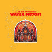 Stained Glass Church Sticker | Church Sticker | Stained Glass Stickers