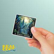 St. Patrick's Cathedral Sticker | NYC Sticker | St. Patrick's Cathedral Stained Glass Sticker