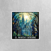 St. Patrick's Cathedral Sticker | NYC Sticker | St. Patrick's Cathedral Stained Glass Sticker