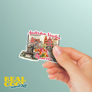 Amsterdam Stickers | Amsterdam Memories Sticker | Amsterdam Vacation Sticker