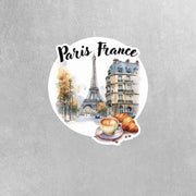 Paris Sticker | Paris Watercolor Sticker | Paris France Sticker