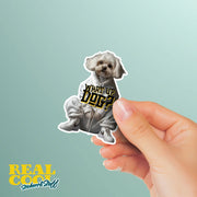 Maltese Sticker | What Up Dog Sticker | Cool Maltese Stickers
