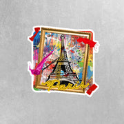 Paris Sticker | Paris Modern Art Sticker | Paris France Sticker
