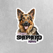 German Shepherd Mommy Sticker | German Shepherd Stickers | German Shepherd Mom Sticker