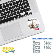Paris Sticker | Paris Watercolor Sticker | Paris France Sticker