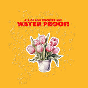 Tulips Sticker | Tulips Sticker | Flower Stickers | Tulips In Flower Pot