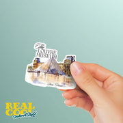Louvre Museum Sticker | Paris Watercolor Sticker | Louvre Sticker
