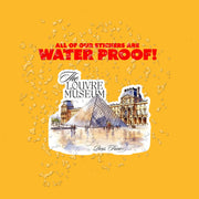 Louvre Museum Sticker | Paris Watercolor Sticker | Louvre Sticker