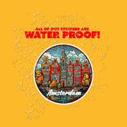 Amsterdam Sticker | Amsterdam Buildings Sticker | Amsterdam Stained Glass Sticker