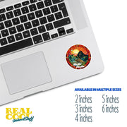 Machu Picchu Sticker | Peru Stickers | Machu Picchu Stained Glass Sticker