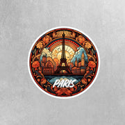 Paris Sticker | Paris Stained Glass Sticker | Paris France Sticker