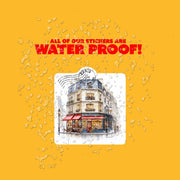 Paris Sticker | Paris France Cafe Sticker