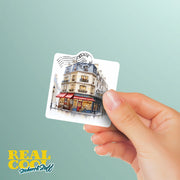 Paris Sticker | Paris France Cafe Sticker
