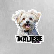 Maltese Mommy Sticker | Maltese Stickers | Maltese Mom Sticker