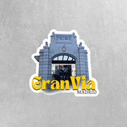 Gran Via Madrid Sticker - Travel Stickers - Madrid Sticker