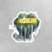 Angel Numbers Sticker - 555 Aura Sticker - Spiritual Decor - Numerology Gift